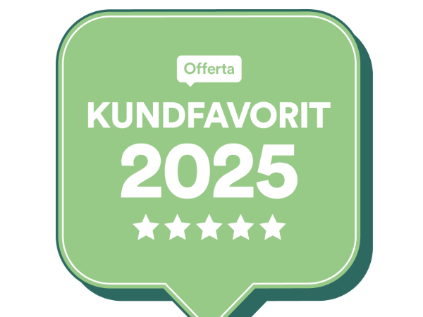 Offerta Kundfavorit 2025 – fem stjärnor